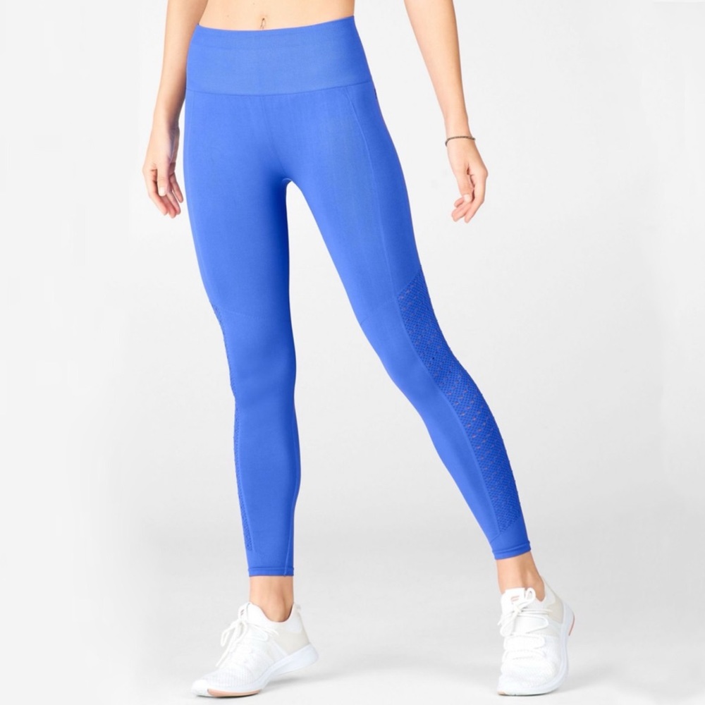 Fabletics Blue High-Waisted 7/8 Leggings